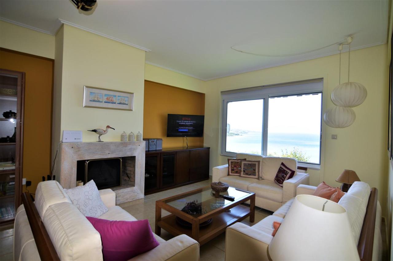 Blue Bay View - Beach House Vathirrevma Esterno foto