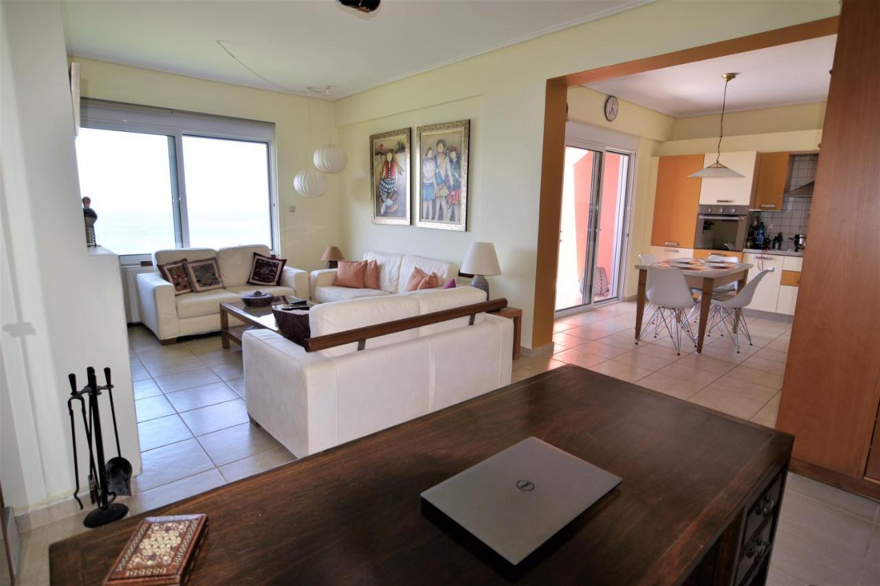 Blue Bay View - Beach House Vathirrevma Esterno foto
